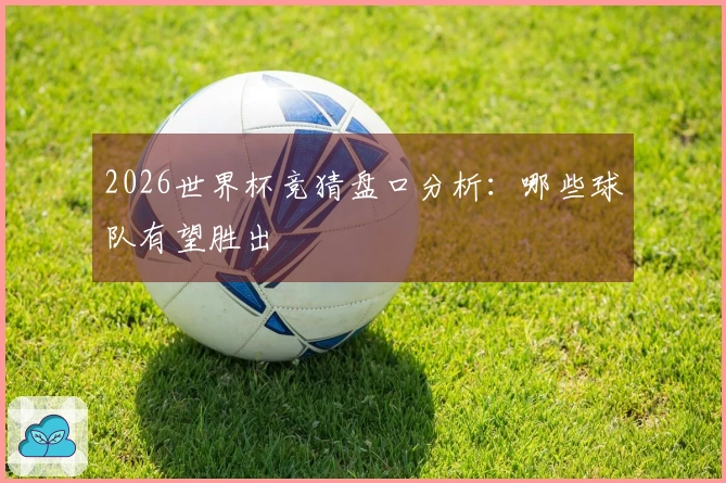 2026世界杯竞猜盘口分析：哪些球队有望胜出