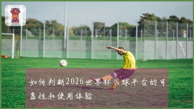 如何判断2026世界杯买球平台的可靠性和使用体验